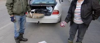 Skräpplock vid fiskeplatsen