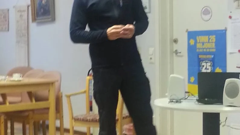 Gästade. Johan Grimståhl från Räddningstjänsten.