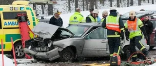 Fem skadade vid trafikolycka
