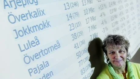 FATTIG KUSIN. Britta Flinkfeldt Jansson ser inte kommunsammanslagning som en lösning på Arjeplog bekymmer. "Det är ingen vits att att sammanföra två fattiga kusiner", säger hon. Foto: Linda Wikström