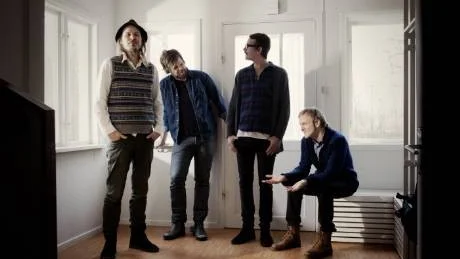 LOOSEGOATS. Christian Kjellvander, gitarr/sång, Magnus Melliander, gitarr, Johan Hansson, trummor, och Anders Tingsek, bas. Foto: Erik Undehn