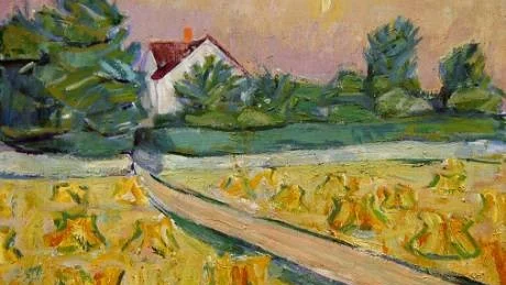 ERKÄNNANDE UNDER KRIGET. Tage Hedqvist, oljemålning 1939.