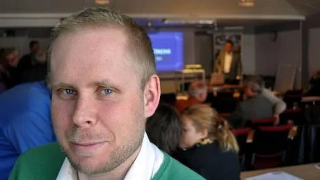 CONNECT-PRIS. Skicamp i Boden utsågs till bästa Connect-företag i Norrbotten. Emil Svanberg, VD för Skicamp, var glad över utmärkelsen.