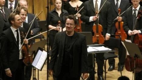 Christian Svarfvar och Petter Sundkvist vid en tidigare konsert i Acusticum, med Norrbottens Kammarorkester och Neo.
