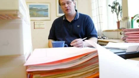 "Vi vet inte vem som får ta notan för en eventuell miljösanering på Lövholmen. Däremot blir det inte kommunen eller skattebetalarna", säger miljöinspektör Mikael Ferm. (Arkivbild).