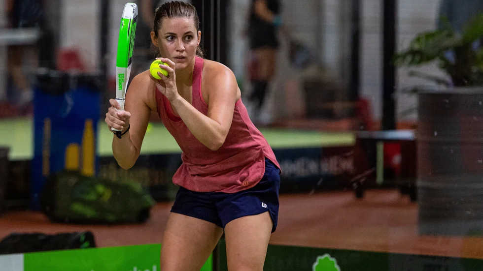 Anna-Klara Ahlmer visade varför hon är landslagsspelare i padel när Boden Padel Open avgjordes.