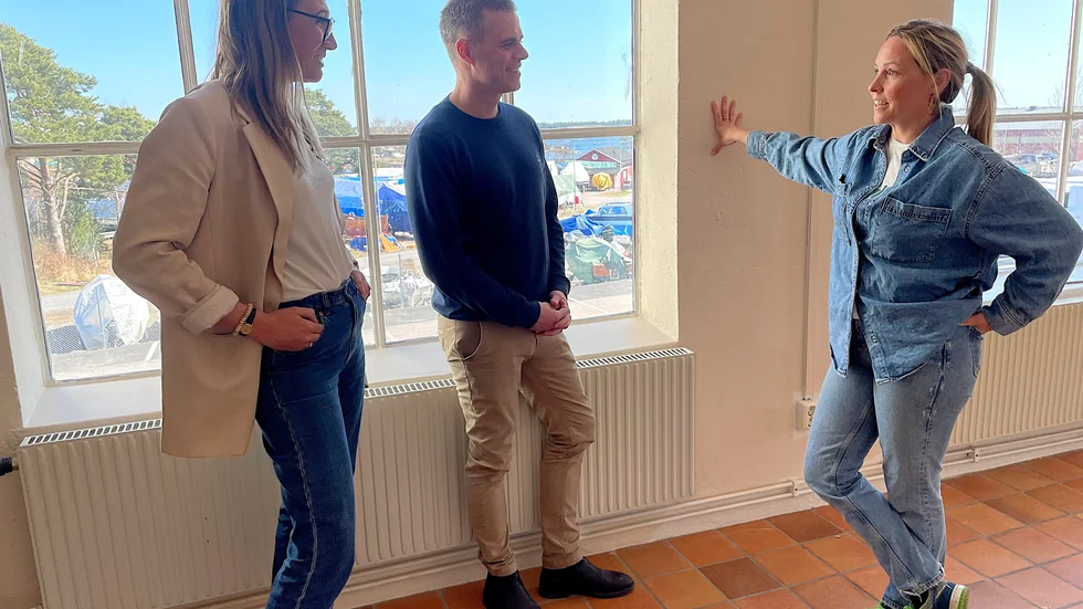 En kreativ trio. Jeanette Hammarstedt, Johan Hammarstedt och Ida Lundqvist. Nu har de både egna och gemensamma lokaler på Lucerna.