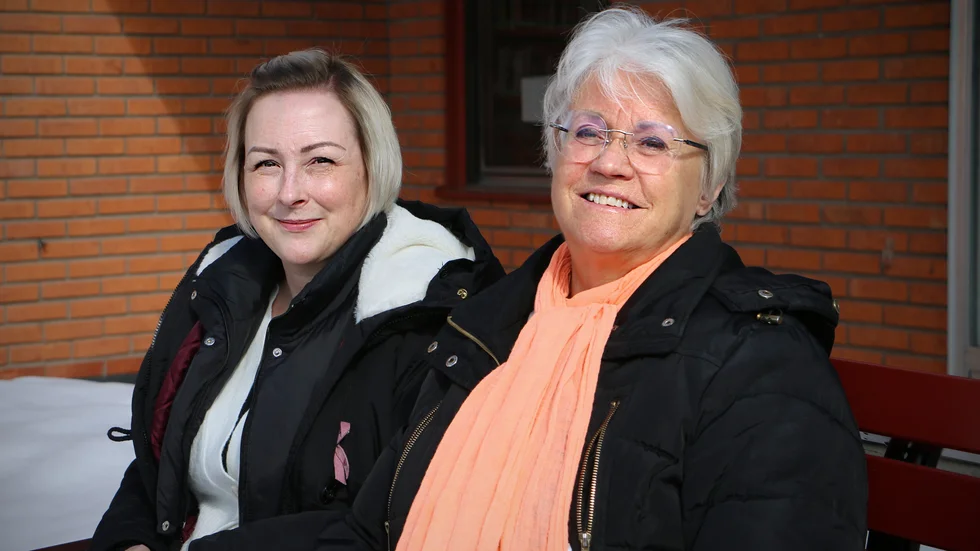 Lena Larsson samarbetade med sin svärmor Inga-Maj Larsson i e-förslaget.