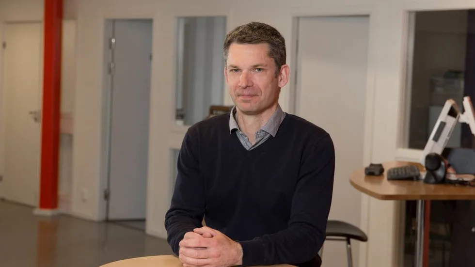 Chefen. Andreas Berg, Kontorsgruppen, sitter på Torpgärdans industriområde.