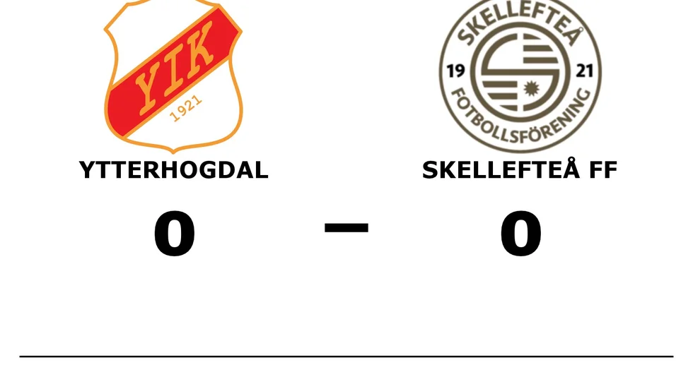 Ytterhogdals IK spelade lika mot Skellefteå FF
