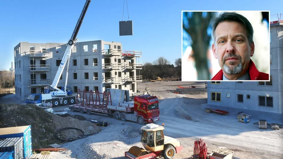 Byggboom på Gotland. Adjutanten och Per Stephani. (Arkivfoto)
