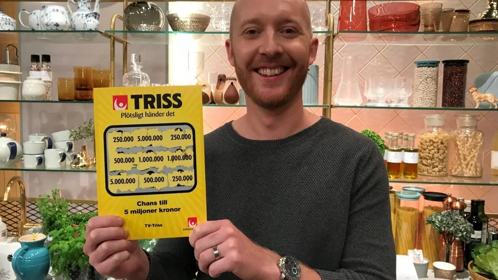 Vinst. Gotlänningen Daniel Almkvist från Visby fick en bra start på sin söndagsmorgon.