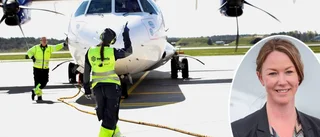 Flyg blev inställt – passagerare fick ta båt