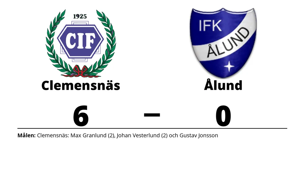 Clemensnäs IF vann mot IFK Ålund