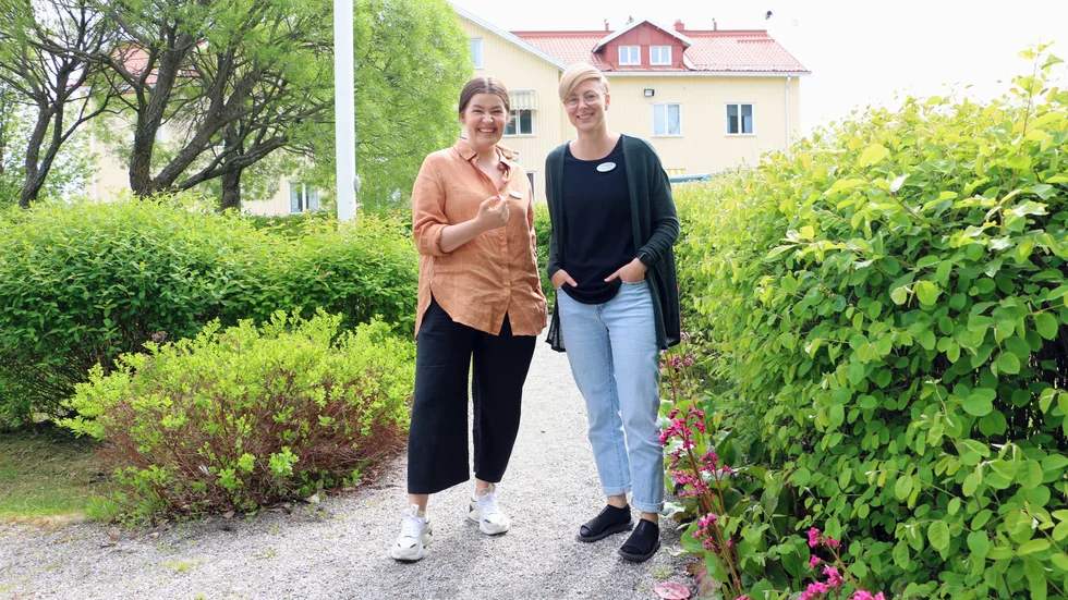 Hanna Norbeck och Margareta Edfast ser fram emot att så småningom kunna erbjuda öppenvård på Alfa som sedan ett par veckor tillbaka ägs av tjänsteföretaget Ljung och Sjöberg.