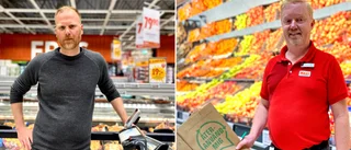 Dyra plastpåsar inget för Eskilstunaborna – Johan, 39: "Jag har med mig egna flergångskassar"