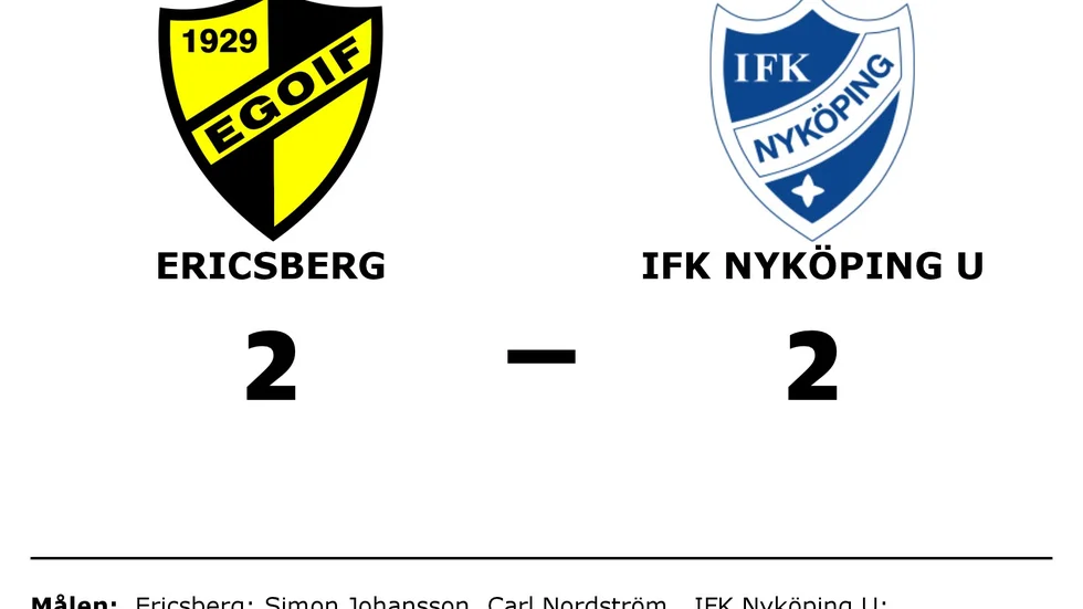 Ericsbergs GoIF spelade lika mot IFK Nyköping U