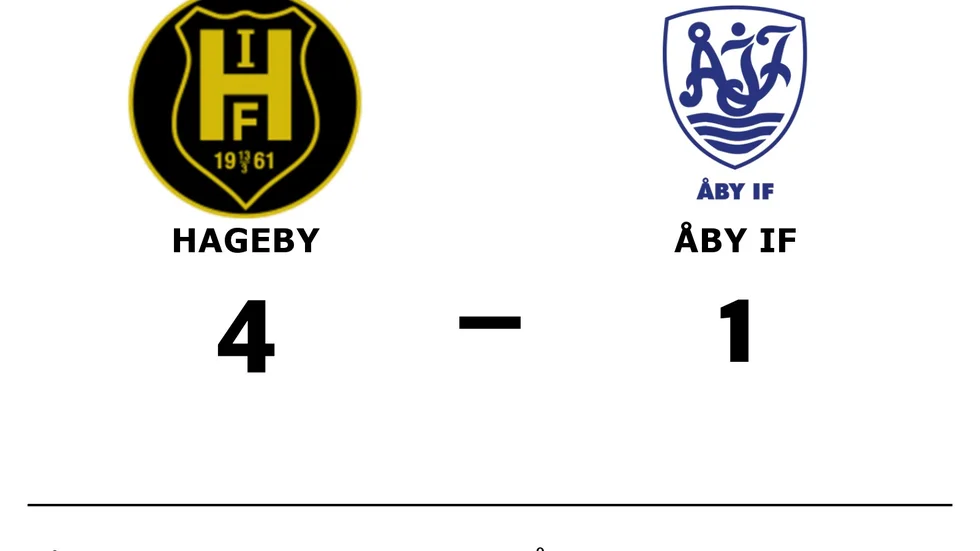 Hageby IF vann mot Åby IF 2
