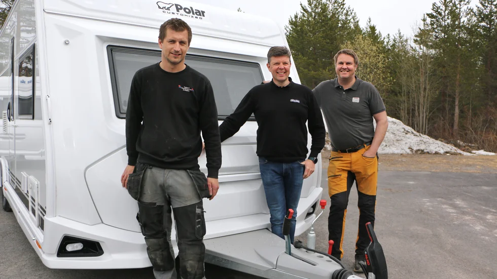 Adam Sellbom, Ulf Sandberg och Tomas Andersson kommer under maj månad flytta in under samma tak. Åtminstone på jobbet. "Det kommer nog bli lite trångbott till en början", säger Ulf Sandberg.