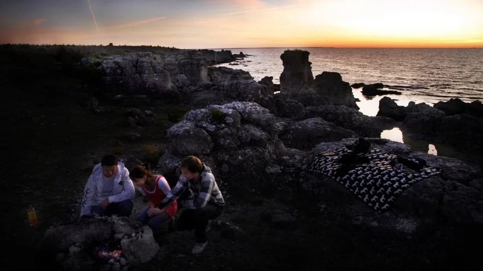 Torsdagen var varm på Gotland, så även natten som på sina håll blev tropisk.