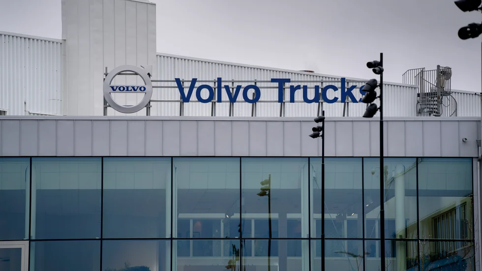 Lastbilstillverkaren Volvo presterade bäst bland storbolagen. Arkivbild.