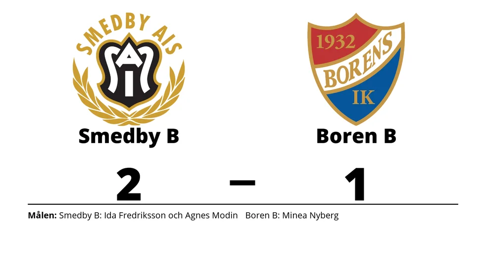 Smedby AIS B vann mot Borens IK B