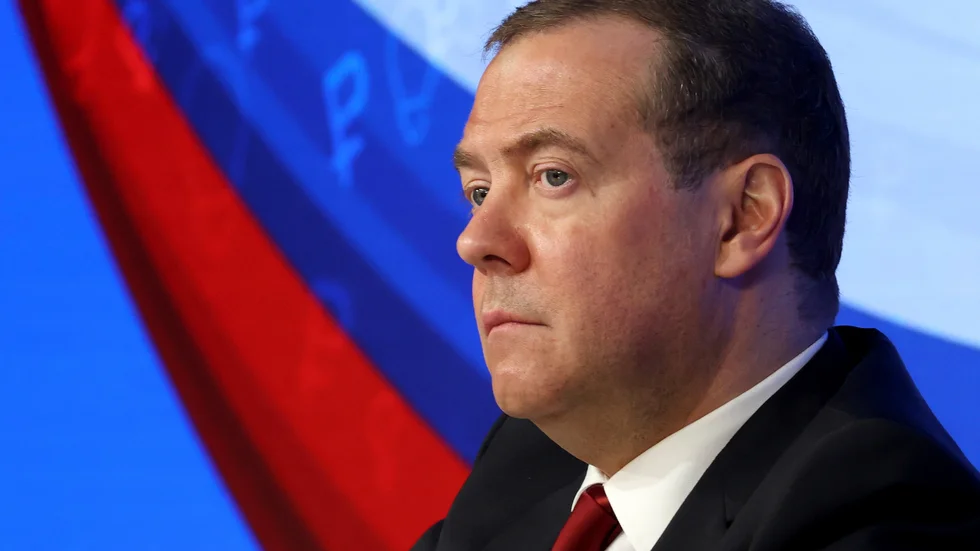 Dmitrij Medvedev anser att Sverige och Finlands eventuella inträden i Nato utgör relativt små hot. Arkivbild.