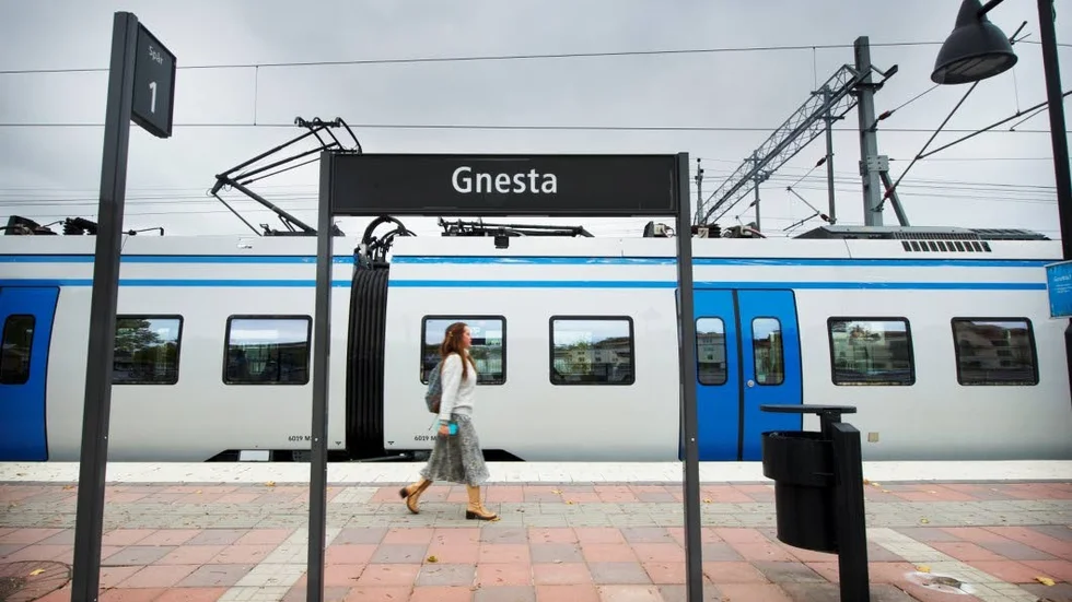 Gnesta station var en av stationerna där tågen var som mest punktliga.