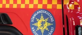 Började brinna under färden
