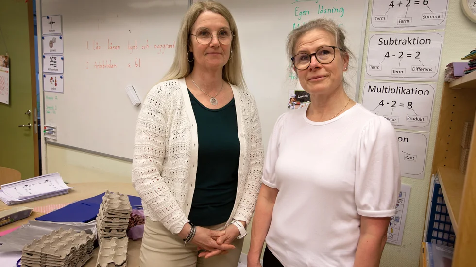 Rektor Eva Lundmark och läraren Kristina Lundstig ser fram emot examensdagen. "Den kommer att bli som eleverna har önskat", säger båda.