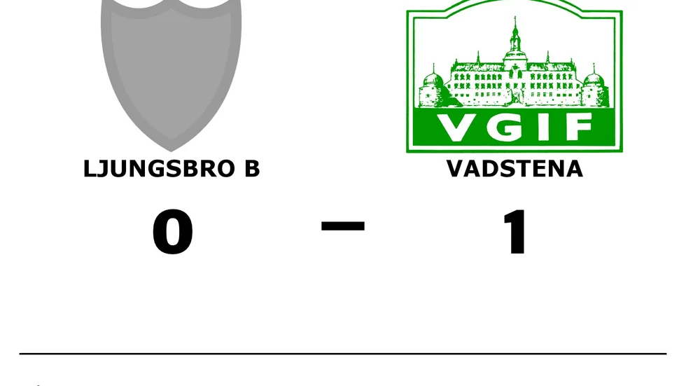 BK Ljungsbro B förlorade mot Vadstena GIF