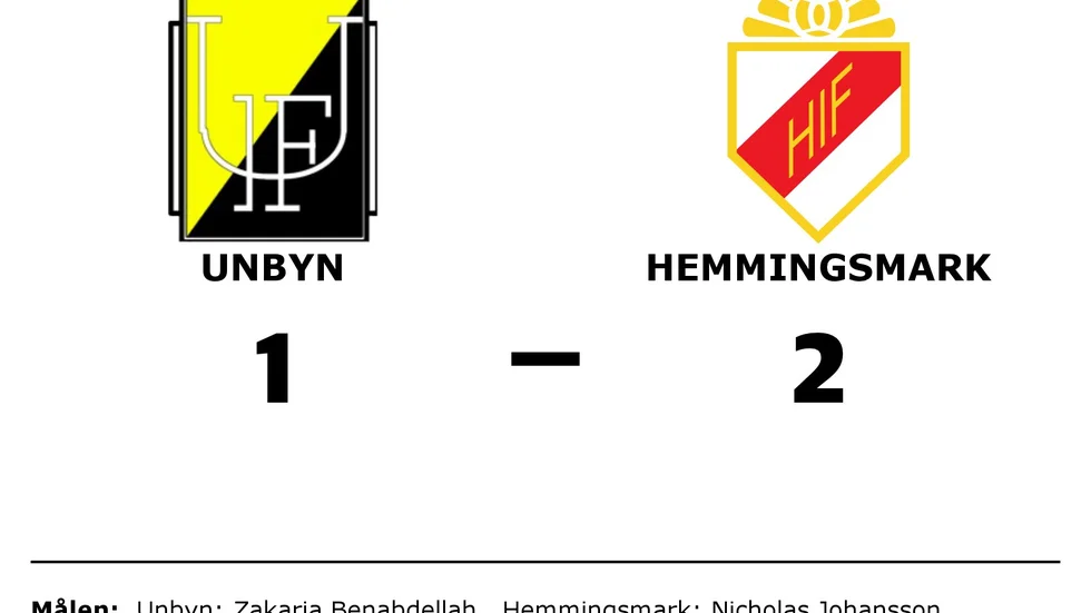 Unbyns IF förlorade mot Hemmingsmarks IF