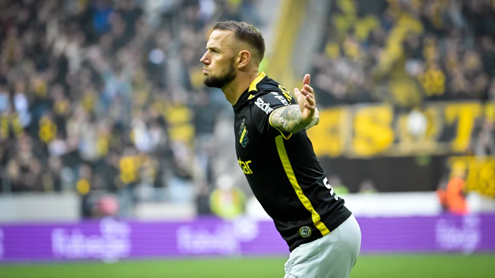 Alexander Milosevic efter att ha avgjort hemmamötet med IFK Göteborg.