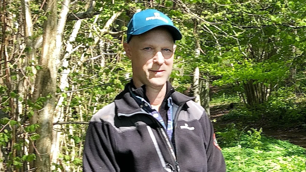 Christer Samuelsson på Sveaskog ansvarar för skötseln i Ekopark Omberg.