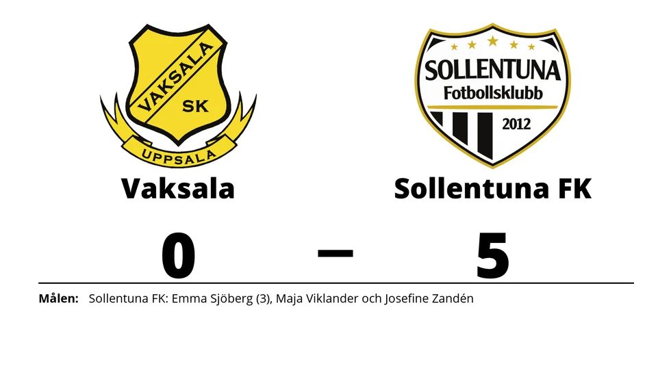 Vaksala SK förlorade mot Sollentuna FK