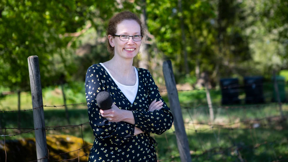 MVT:s reporter Lina Handberg leder politikerdebatten om landsbygden i Klockrike kyrka den 24 maj.