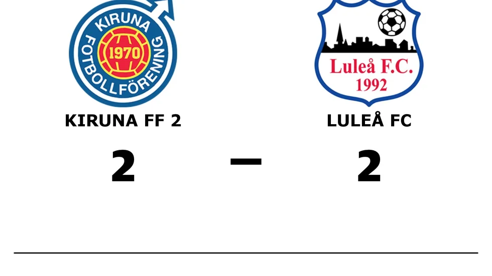 Kiruna FF 2 spelade lika mot Luleå FC