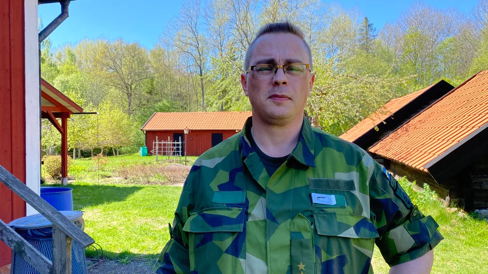 Magnus Svensson, kapten och kompanichef för hemvärnet. 