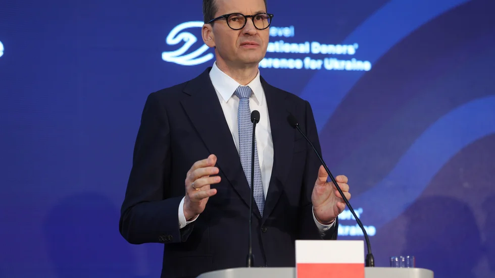 Polens premiärminister Mateusz Morawiecki. Arkivbild.