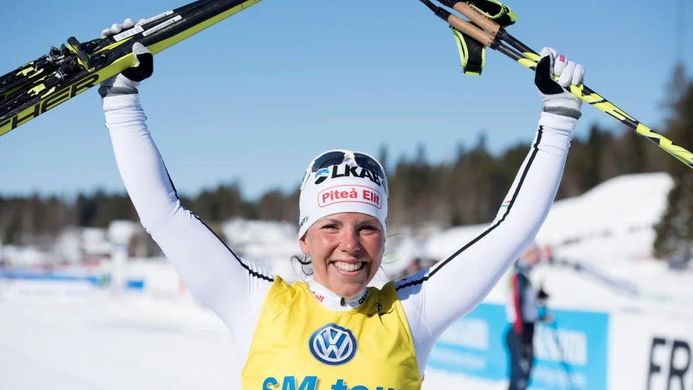 VINNARE. Charlotte Kalla tog under måndagen sitt 28:e SM-guld.