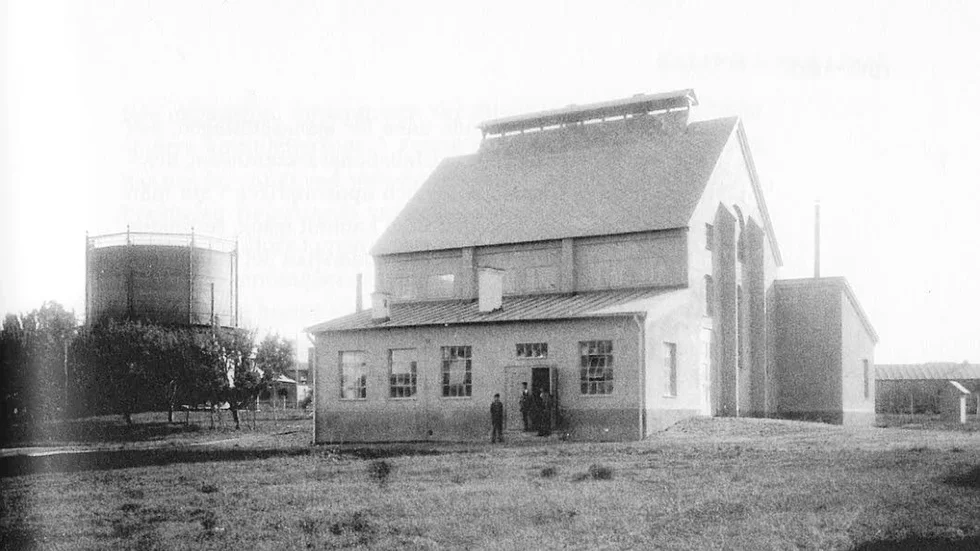 Visby gasverk år 1916.