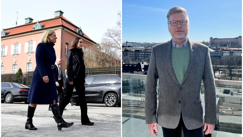 Sanna Marin på Sverigebesök för att diskutera Nato.