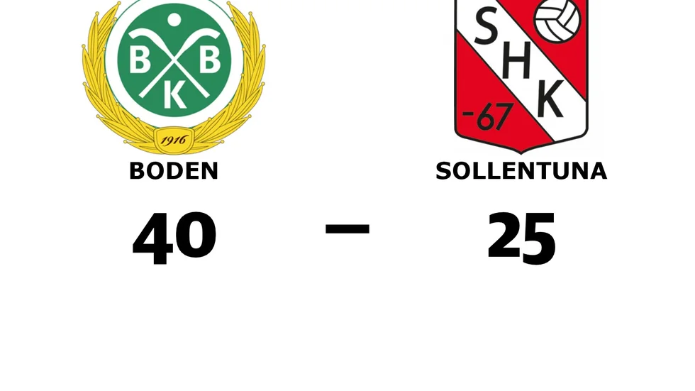 Bodens BK HF vann mot Sollentuna HK