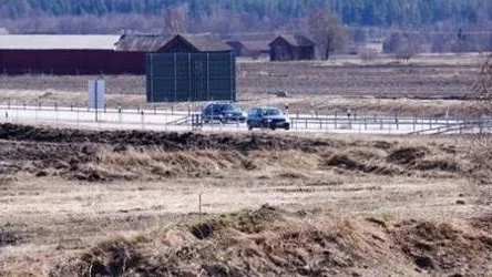 Området vid E4.an in till Tierp.