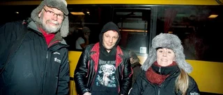 Pendlare fryser på bussen