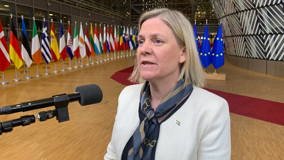 Statsminister Magdalena Andersson (S) säger att hon tog upp oppositionens krav på helt slopad energiskatt i tre månader på diesel och bensin på EU-toppmötet, men fick inte det stöd som behövs.