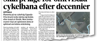 Inte på kollisionskurs med cykelbana