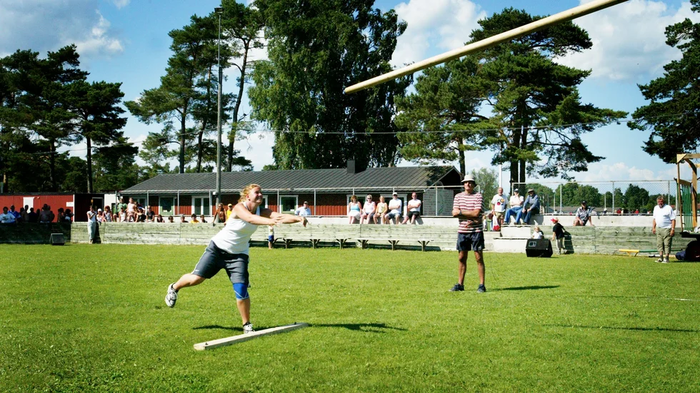 Stångstörtning vid Stångaspelen.