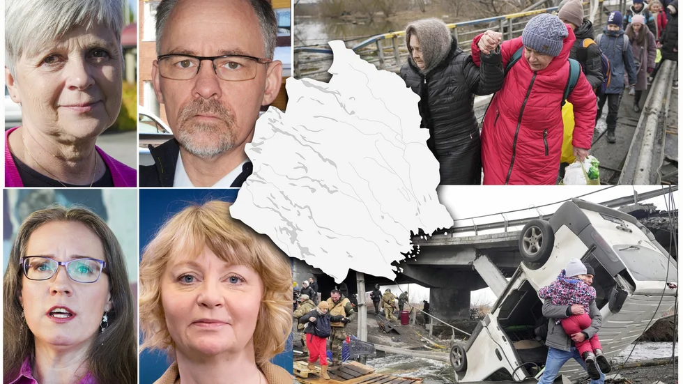 Carina Ylipuranen, socialchef i Övertorneå, Gunnar Lundström, säkerhetssamordnare i Jokkmokk, Anna Lindh-Wikblad, kommundirektör i Luleå och Maria Henriksson, dito i Kalix sitter nu i liknande situationer där kommunerna inventerar möjligheterna att ta emot flyende från Ukraina. 