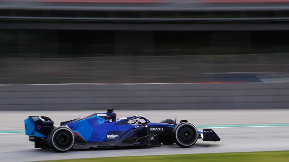 Nicholas Latifi under försäsongstesterna. Arkivbild.